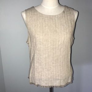 DREW Anthropology Buttonup tank with fringe bottom